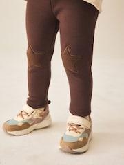 Chocolate Brown Cosy Fleece Lined Leggings (3mths-7yrs) - Image 1 of 7