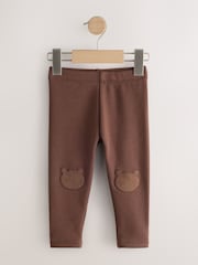 Chocolate Brown Cosy Fleece Lined Leggings (3mths-7yrs) - Image 4 of 7