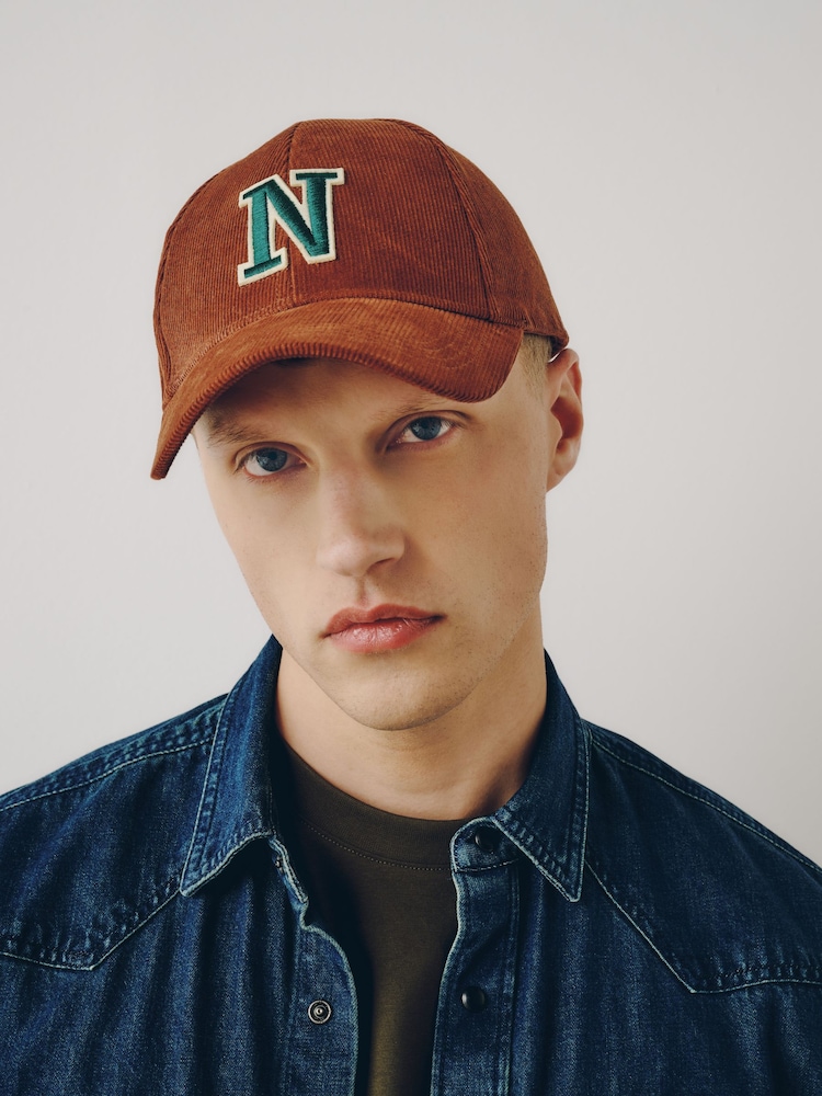 Rust Brown Cord Cap - Image 1 of 6