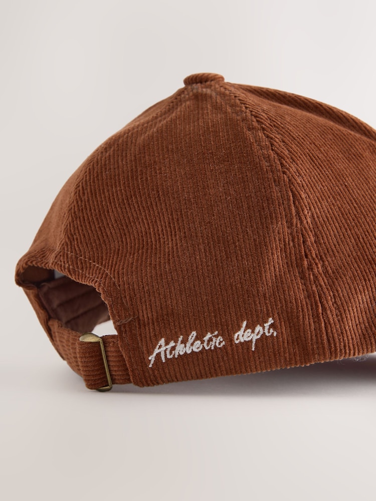 Rust Brown Cord Cap - Image 6 of 6