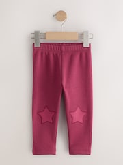 Dark Red Cosy Fleece Lined Leggings (3mths-7yrs) - Image 5 of 8