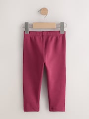 Dark Red Cosy Fleece Lined Leggings (3mths-7yrs) - Image 6 of 8