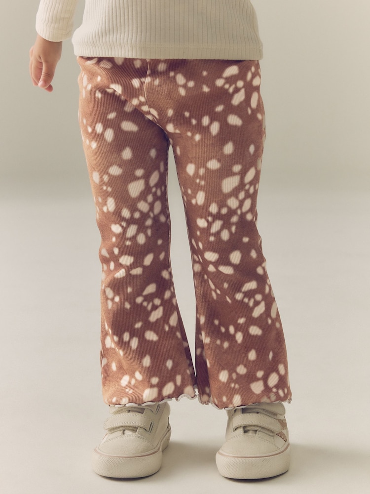Estampado de ciervo - Leggings acampanados de canalé (3 meses-7 años) - Imagen 2 de 8