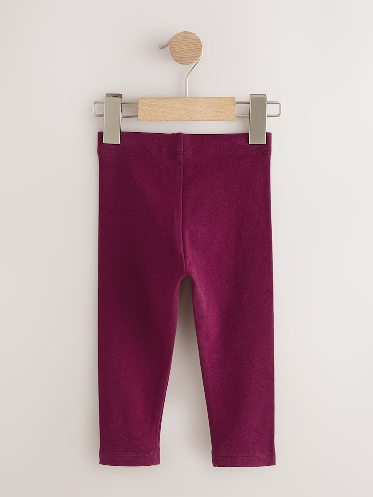 Burgundy Red Plain Leggings (3mths-7yrs) - Image 2 of 4 Burgundy Red Plain Leggings (3mths-7yrs) - Image 2 of 4