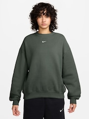 Camo Zeleno - Nike Studio Fleece predimenzionirana majica Okrugli izrez - Slika 1 od 3