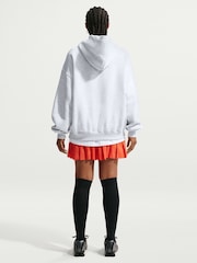 Nike Birch White Studio Fleece Oversized Hoodie - Image 2 of 5
