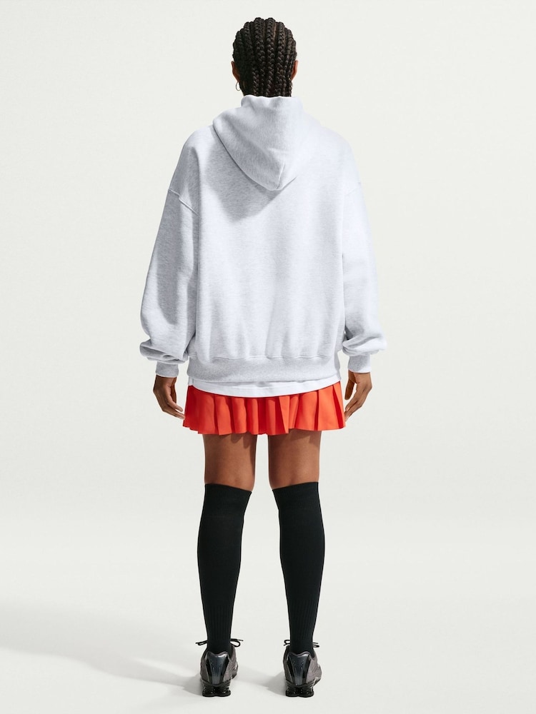 Nike Birch White Studio Fleece Oversized Hoodie - Image 2 of 5 Nike Birch White Studio Fleece Oversized Hoodie - Image 2 of 5