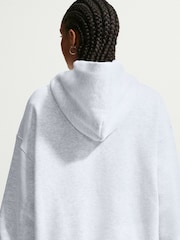Nike Birch White Studio Fleece Oversized Hoodie - Image 4 of 5