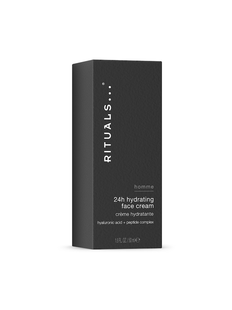 Rituals Homme 24h Hydrating Face Cream Hyaluronic Acid + Peptide Complex 50ml - Image 2 of 5 Rituals Homme 24h Hydrating Face Cream Hyaluronic Acid + Peptide Complex 50ml - Image 2 of 5
