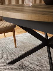 Dark Natural Bronx 4 to 6 Seater Extending Dining Table - Image 7 of 19