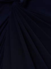 Adrianna Papell Blue Jersey Tuxedo Gown - Image 3 of 6