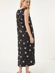 Roman Black Palm Print Midi Dress - Image 3 of 5