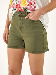 Roman Green Denim Shorts - Image 1 of 5
