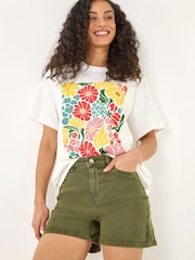 Roman Green Denim Shorts - Image 2 of 5