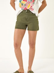 Roman Green Denim Shorts - Image 4 of 5