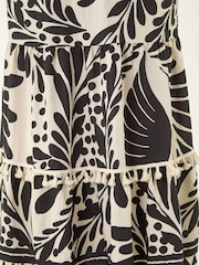 Roman Black Abstract Twist Maxi Dress - Image 5 of 5