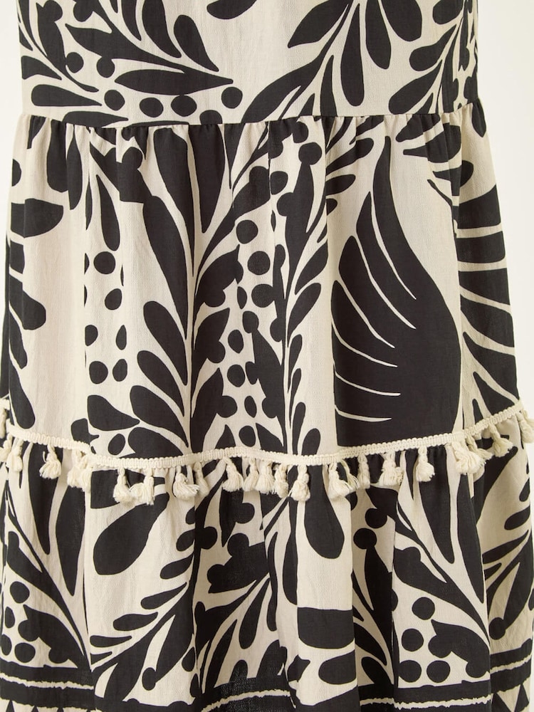 Roman Black Abstract Twist Maxi Dress - Image 5 of 5