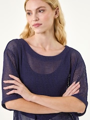 Roman Oversized Textured Stretch Top - Afbeelding 4 van 5