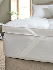 Christy White Cloud Loft Down-Like 5cm Mattress Topper - Image 1 of 4
