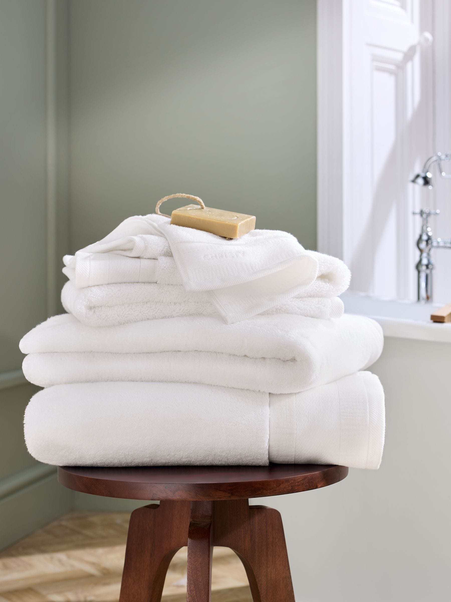 Christy White Signature 100% Turkish Cotton 800 Gsm Towel Range - Image 3