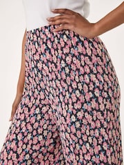 Roman Pink Petite Floral Crinkle Trousers - Image 5 of 5
