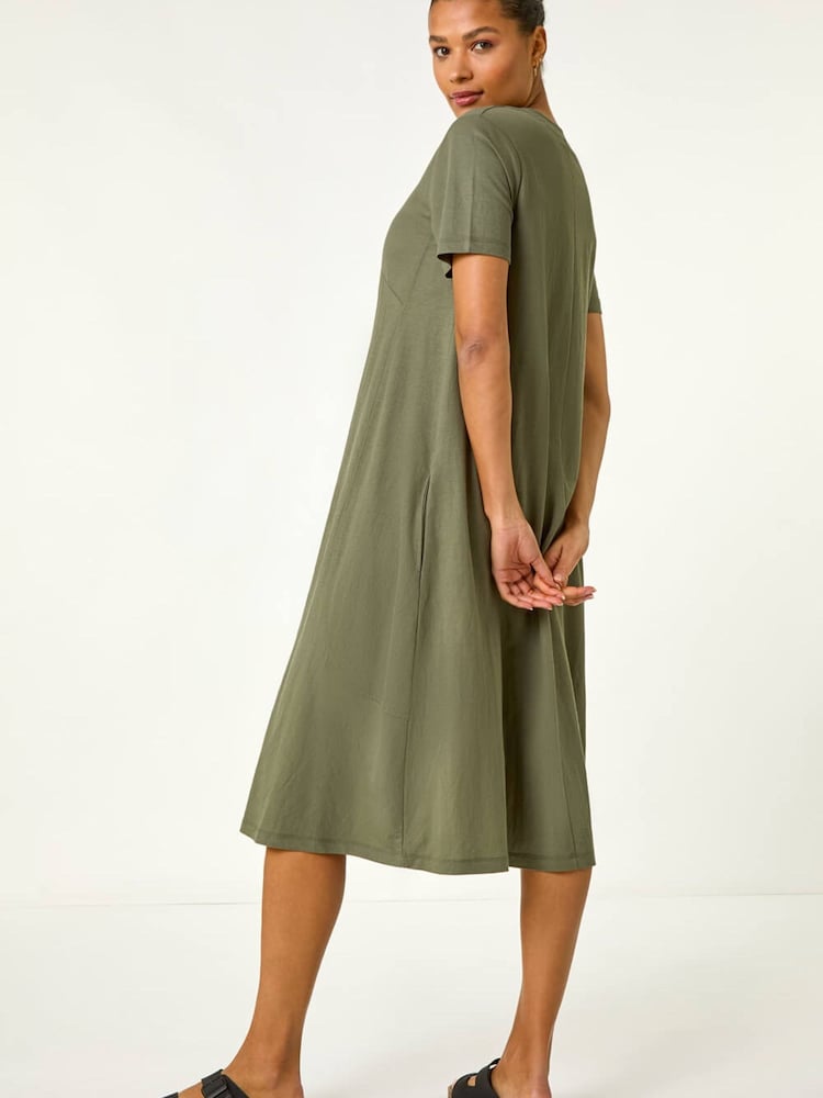 Roman Relaxed T-Shirt Stretch Dress - Image 2 of 5 Roman Relaxed T-Shirt Stretch Dress - Image 2 of 5