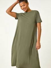 Roman Relaxed T-Shirt Stretch Dress - Image 3 of 5