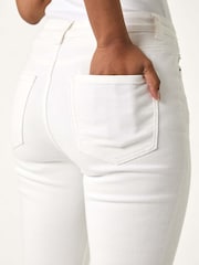 Roman White Petite Slim Crop Stretch Denim Trousers - Image 5 of 5