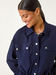 Roman Blue Utility Collared Pocket Jacket - Image 2 of 5
