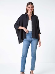 Roman Black Relaxed Smart Stretch Shirt - Image 2 of 5