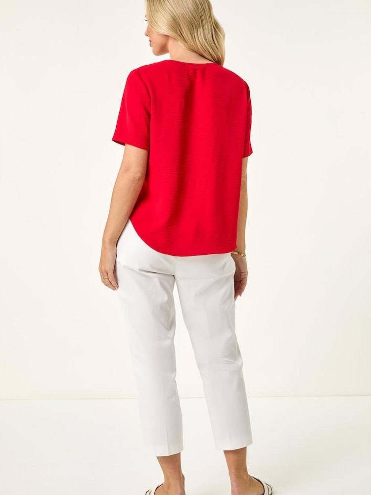 Roman Red Button Through Blouse - Image 2 of 5 Roman Red Button Through Blouse - Image 2 of 5