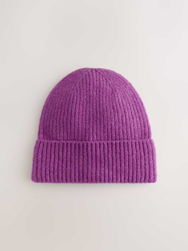 Purple Cosy Beanie Hat (1-16yrs) - Image 1 of 3