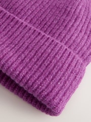 Purple Cosy Beanie Hat (1-16yrs) - Image 3 of 3