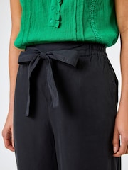 Roman Black Waist Tie Detail Culottes - Image 4 of 4