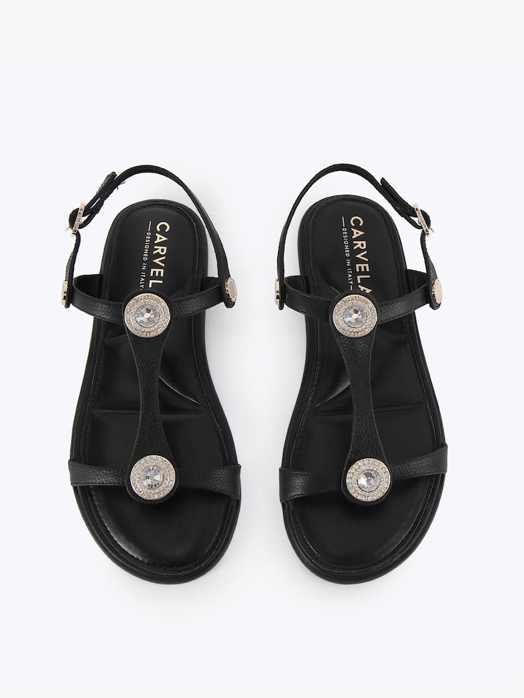 Carvela Black Amalia Sandals - Image 2 of 4