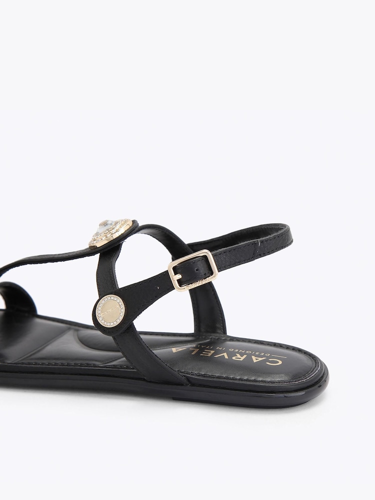 Carvela Black Amalia Sandals - Image 4 of 4