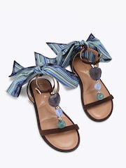 Carvela Brown Sorrento Gem Flat Sandals - Image 2 of 4