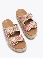 Carvela Brown Perla Flatform Sandals - Image 3 of 5