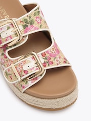 Carvela Brown Perla Flatform Sandals - Image 4 of 5