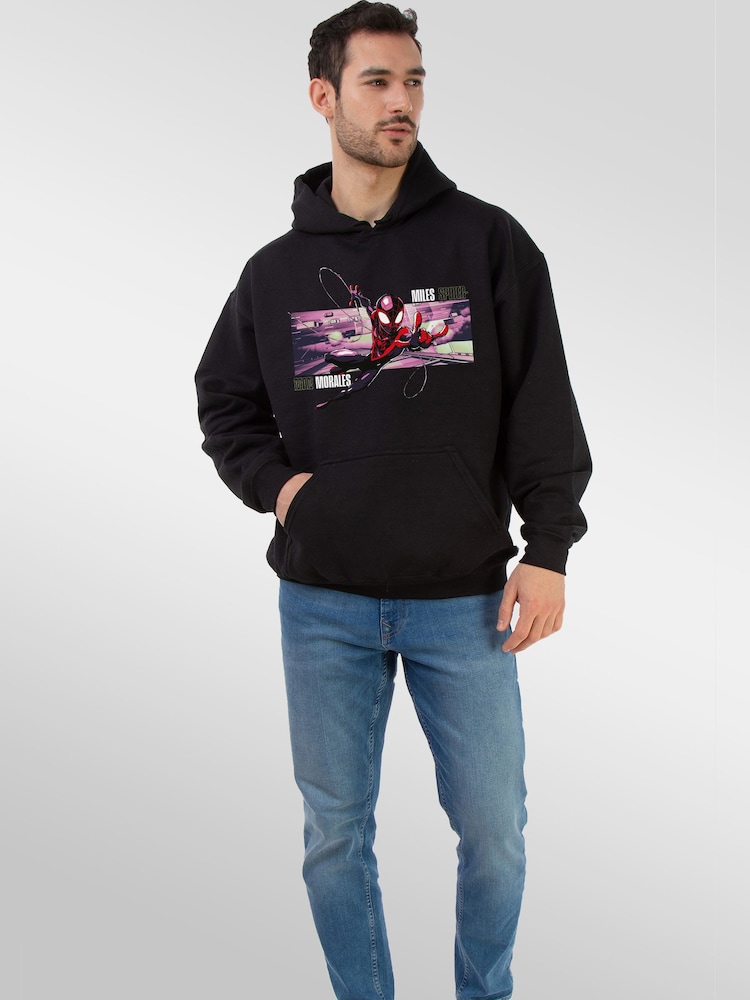 Brands In Black Marvel Spider-Man Miles Morales Hoodie - Image 2 of 5