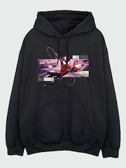 Brands In Black Marvel Spider-Man Miles Morales Hoodie - Image 4 of 5