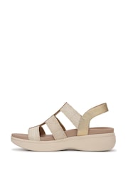 Vionic Gold Sabrina Wide Fit Arch Support Strappy Sandals - Image 2 of 7