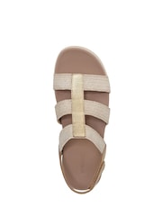 Vionic Gold Sabrina Wide Fit Arch Support Strappy Sandals - Image 6 of 7