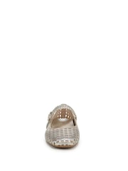 Vionic Gold Alameda Woven Arch Support Mary Janes Shoes - Image 8 of 8