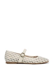 Vionic Cream Alameda Woven Arch Support Mary Janes Shoes - Image 1 of 7