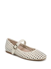 Vionic Cream Alameda Woven Arch Support Mary Janes Shoes - Image 2 of 7