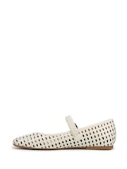 Vionic Cream Alameda Woven Arch Support Mary Janes Shoes - Image 3 of 7