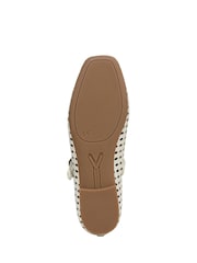 Vionic Cream Alameda Woven Arch Support Mary Janes Shoes - Image 4 of 7