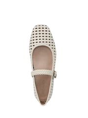 Vionic Cream Alameda Woven Arch Support Mary Janes Shoes - Image 5 of 7