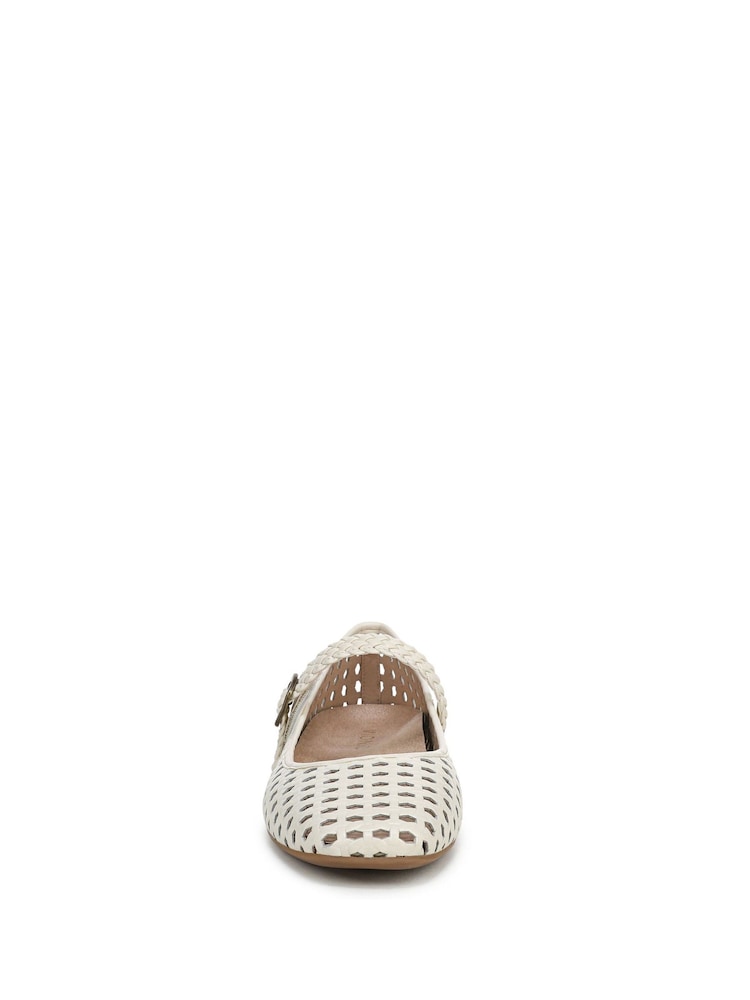 Vionic Cream Alameda Woven Arch Support Mary Janes Shoes - Image 7 of 7